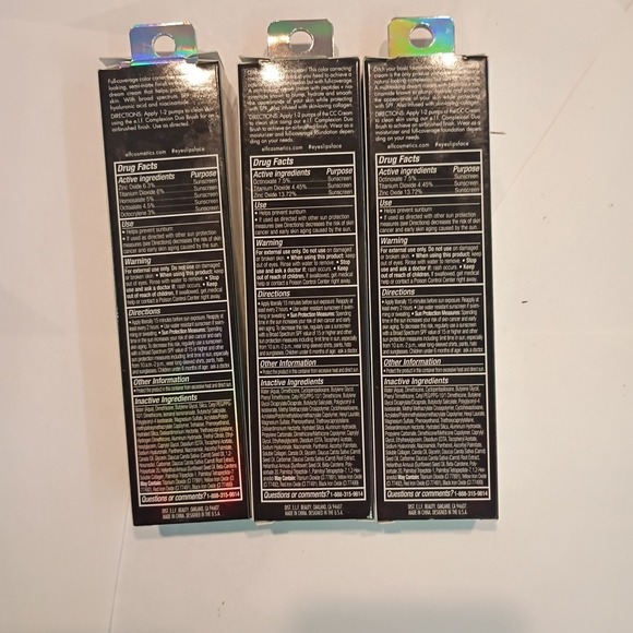 Elf Camo CC Cream 30 spf Sunscreen Tan 425 N - 1.05 oz - 3 Packs - Picture 7 of 10